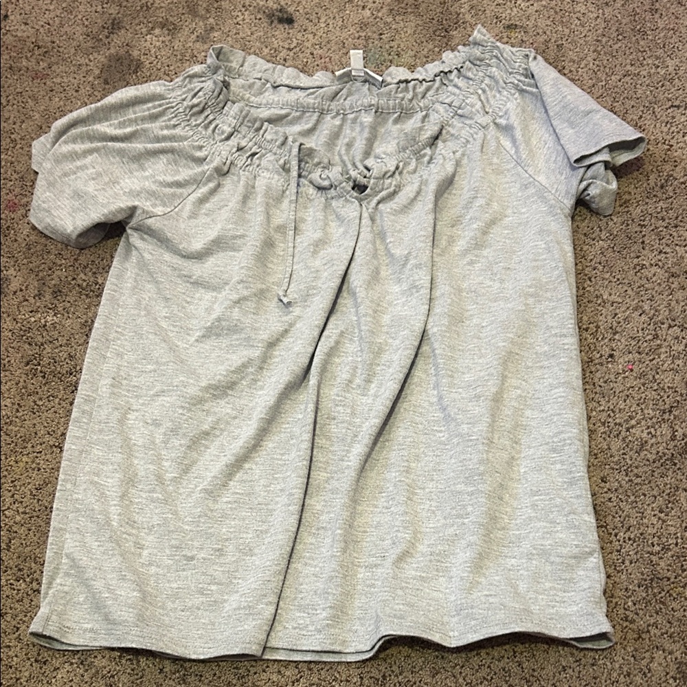 Fashion Bug Light Gray Women's Blouse